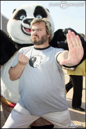 Jack Black lors du photocall pour Kung-Fu Panda 
