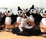 Jack Black lors du photocall pour Kung-Fu Panda 