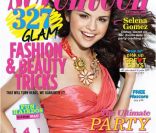 Selena Gomez était d'ordinaire plus habituée aux couvertures de magazines pour ados.  Seventeen , décembre 2010. 