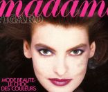 Voici en images les premières couv' du top canadien Linda Evangelista. Ici pour le  Madame Figaro  de mars 1986. 