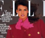 Voici en images les premières couv' du top canadien Linda Evangelista. Ici pour le  Elle France  de mars 1987. 