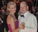Albert II de Monaco et sa douce Charlene assistent au 63e Bal de la Croix-Rouge monégasque, le 5 août 2011.