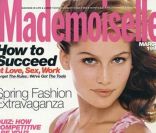 18 ans, et Laetitia Casta pose avec assurance pour le magazine américain Mademoiselle. Mars 1997.<br />