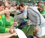 Match caritatif le 9 août 2011 au Celtic Park, entre les légendes du Celtic et de Manchester United 