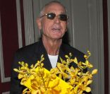 Prince Frederic von Anhalt à la réception donnée à l'occasion d de son 25e anniversaire de mariage avec Zsa Zsa Gabor, le 14 août 2011 dans leur résidence de Bel Air.