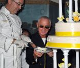 Réception donnée à l'occasion du 25e anniversaire de mariage de Zsa Zsa Gabor et du Prince Frederic von Anhalt, le 14 août 2011 dans leur résidence de Bel Air.