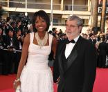 George Lucas et sa compagne Mellody Hobson. La bonne humeur était au rendez-vous pour l'after party de Kung-Fu Panda
