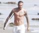 David Beckham et son corps de rêve à la plage à Malibu, le 27 août 2011