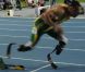 Oscar Pistorius, amputé des deux jambes a pris le départ du 400m lors des championnats du monde d'athlétisme de Daegu en Corée du Sud le 28 août 2011