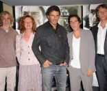 Louis Bertignac, Agnès Blanchot, Pascal Elbé, Yvan Attal et Franck Macuso lors de l\'avant-première du film R.I.F. (Recherches dans l\'intérêt des familles) à Paris le 30 août 2011