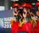 Les rugbyman tricolores ont eu le droit à une danse exotique lors de leur arrivée à Auckland en Nouvelle-Zélande où se déroulera la Coupe du Monde de rugby