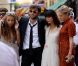 Charlotte Ronson, Irina Lazareanu et Annabelle Dexter-Jones au mariage de Mark Ronson et Joséphine de la Baume, à Aix-en-Provence le 2 septembre 2011