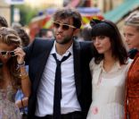 Charlotte Ronson, Irina Lazareanu et Annabelle Dexter-Jones au mariage de Mark Ronson et Joséphine de la Baume, à Aix-en-Provence le 2 septembre 2011