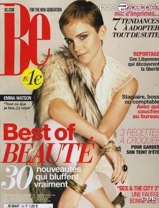 Emma Watson en couverture du magazine Be du 2 septembre