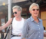 Après sept ans d'amour, leur couple est toujours au top : Ellen DeGeneres et Portia de Rossi, à Los Angeles, le 6 septembre 2011.