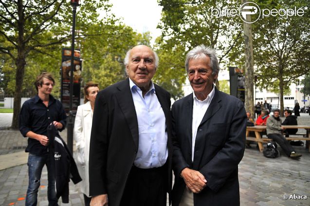 Michel Piccoli et Costa-Gavras lors de l'avant-première du film Habemus Papam à Paris le 6 septembre 2011