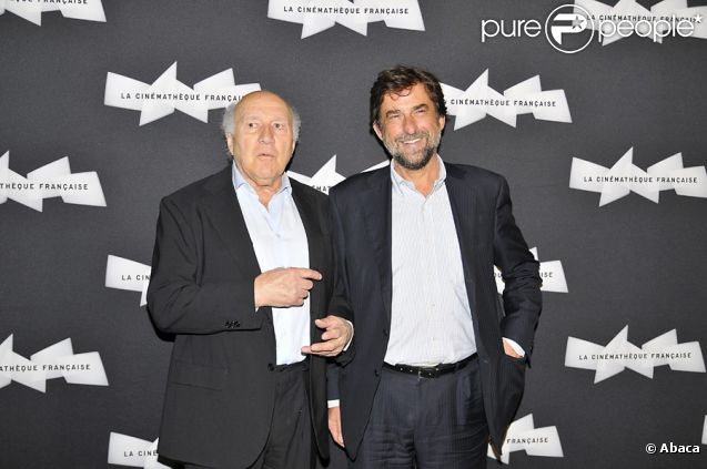 Michel Piccoli et Nanni Moretti lors de l'avant-première du film Habemus Papam à Paris le 6 septembre 2011