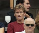 dans les tribunes lors de la finale de l'US Open 2011 le dimanche 11 septembre à New York