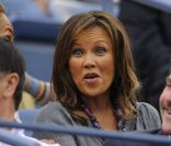 Dans les tribunes de l'US Open le dimanche 11 septembre 2011