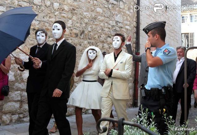 Emma de Caunes et Jamie Hewlett se sont dit oui à Saint-Paul-de-Vence, le 10 septembre 2011.