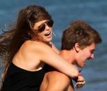 Patrick Schwarzenegger à Los Angeles en août 2011 avec sa mère Maria Shriver