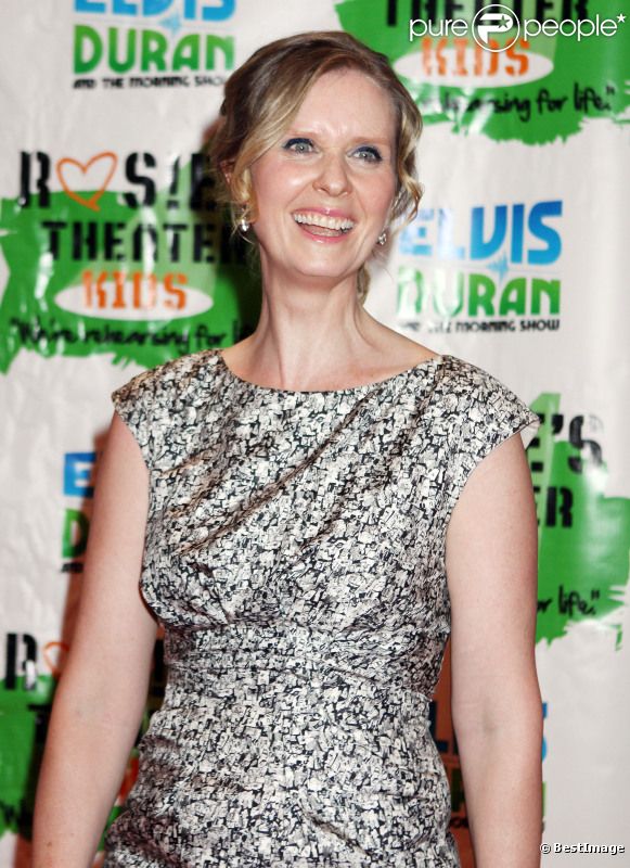 Cynthia Nixon lors de la soirée organisée par Rosie O'Donnell en faveur de son association Theatre for Kids, à New York le 19 septembre 2011