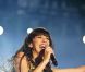 Nolwenn Leroy fête le succès de l'album Bretonne aux Francofolies de La Rochelle, le 13 juillet 2011.