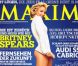 La sexy Britney Spears, en col roulé et talons blancs pour le Maxim allemand. Avril 2009.