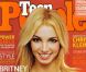Le phénomène pop du début des années 2000 Britney Spears pose en couverture du Teen People de mars 2002.