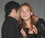 Jamel Debbouze et Melissa Theuriau extrêmement complices en Avignon, en octobre 2007.<br />