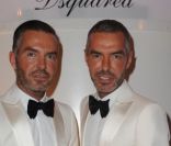 Dean et Dan, les frères à la tête de Dsquared à l'occasion de la soirée Dsquared à Paris le 2 octobre 2011