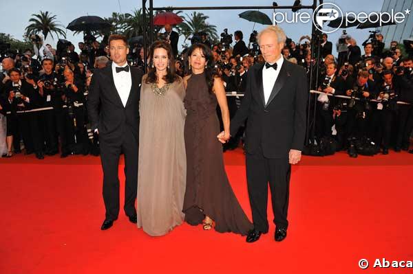 Brad Pitt,Angelina Jolie,Clint Eastwood et sa femme Dina Ruiz