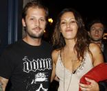 Nicolas Duvauchelle et Karole Rocher lors de la soirée Kate Moss for Fred au Ritz