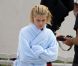 Rachael Taylor sur le tournage de Charlie's Angels , à Miami, le 4 octobre 2011.