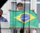 Justin Bieber à Rio de Janeiro au Brésil, le 4 octobre 2011, face à son public