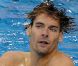 Camille Lacourt dans l'eau lors des championnats du monde de natation de Shanghai en juillet 2011