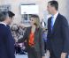 Felipe et Letizia d'Espagne arrivent au palais de San Ildefonso près de Madrid le 10 octobre 2011