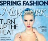 Scarlett Johansson passe du statut de bonne actrice à star d\'Hollywood et fait la Une du magazine New York. Février 2004.<br />