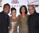 Edward James Olmos, Eva Longoria et George Lopez lors de la soirée "Padres contra el cancer", à Las Vegas, le 15 octobre 2011 