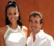 Jade Foret et Arnaud Lagardère à Roland Garros en mai 2011 à Paris