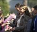 Letizia d'Espagne à la rencontre de son peuple à San Tirso de Abres, élu "meilleur village des Asturies 2011", le 22 octobre 2011