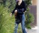  Ali Lohan d'une extrême maigreur, en arrivant chez sa soeur Lindsay à Venice, le 18 octobre 2011. 