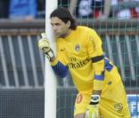 Salvatore Sirigu lors du match opposant le PSG à Dijon (2-0) le 23 octobre 2011 au Parc des Princes à Paris