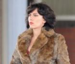 Scarlett Johansson marche sur le tournage d\'Under the skin à Glasgow le 24 octobre 2011.