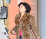Scarlett Johansson sur le tournage d\'Under the skin à Glasgow le 24 octobre 2011.