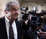 Pierre Perret lors de son procès contre Sophie Delassein du  Nouvel Observateur , à Paris, le 23 mars 2011.