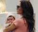 Victoria Beckham fait du shopping avec Harper à New York en septembre 2011