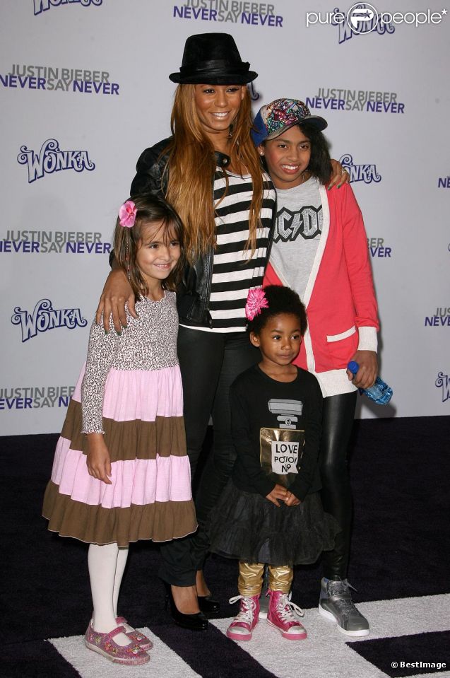 Mel B et ses deux filles Angel et Phoenix