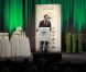 Le prince Daniel de Suède au Green Summit, dans l'auditorium de la Citybank, à New York, le 2 novembre 2011.