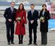 Cérémonie d'accueil à Copenhague. Le prince William et sa femme Catherine étaient à Copenhague le 2 novembre 2011, pour sensibiliser l'opinion à la situation de la Corne de l'Afrique à l'occasion d'une visite en compagnie du prince Frederik et de la princesse Mary du centre d'approvisionnement de l'UNICEF.